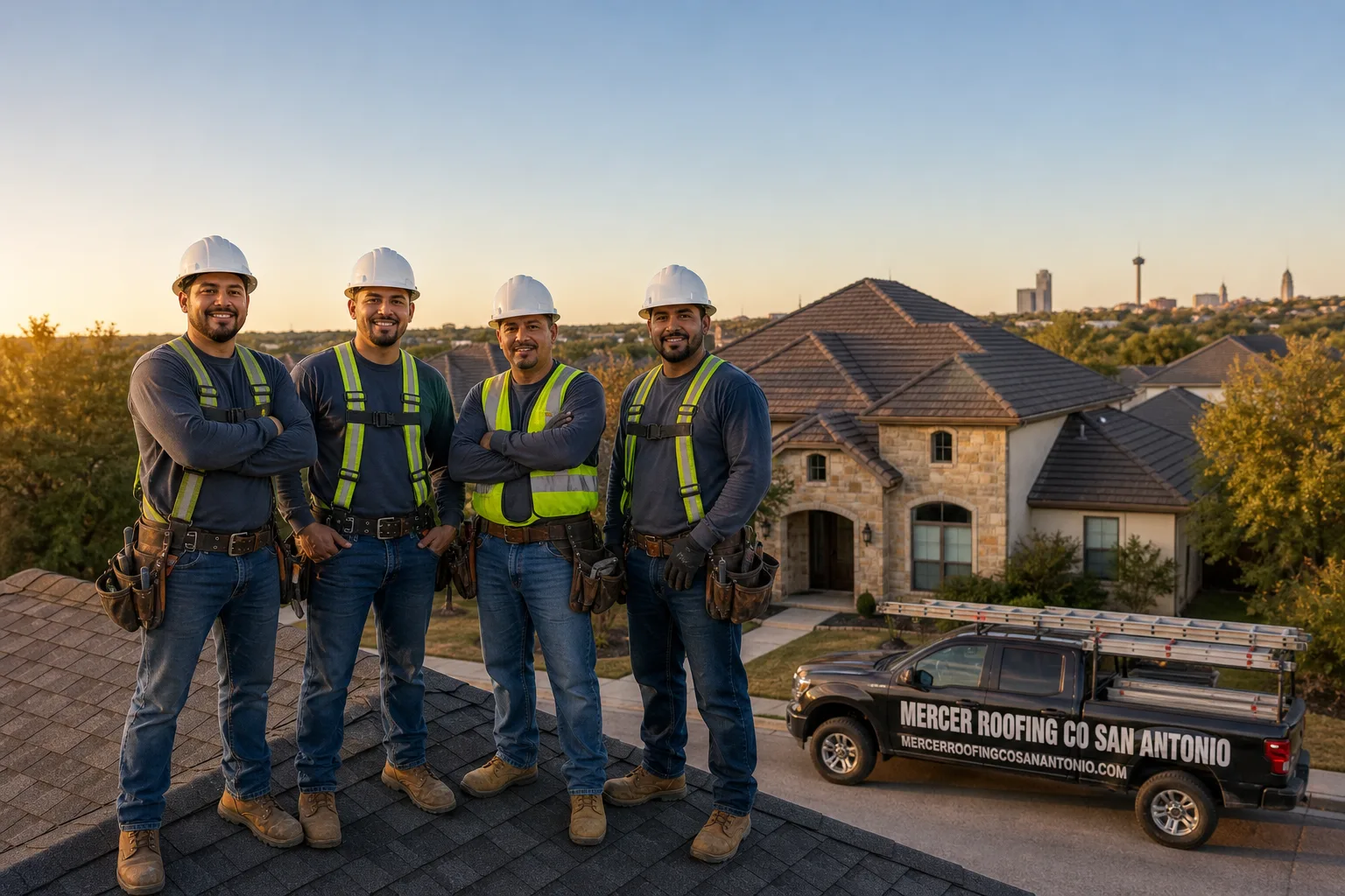 Mercer Roofing Co San Antonio roofing team
